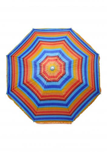 Зонт пляжный фольгированный (200см) 6 расцветок 12шт/упак ZHU-200 (расцветка 5) - фото 4